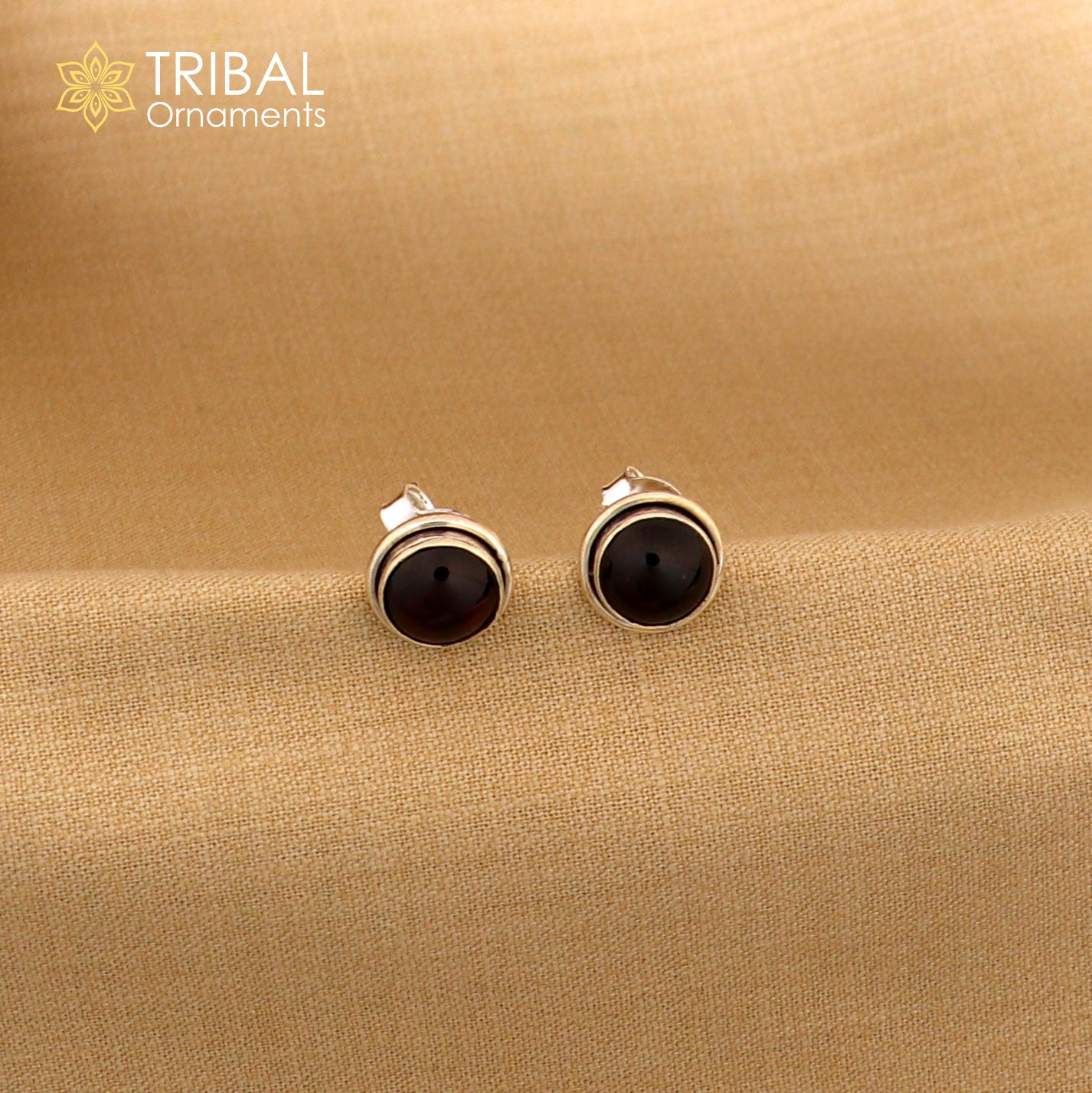 11MM round 925 sterling silver fabulous garnet stone stud earrings, best unisex jewelry fancy earrings daily use jewelry collection s1221