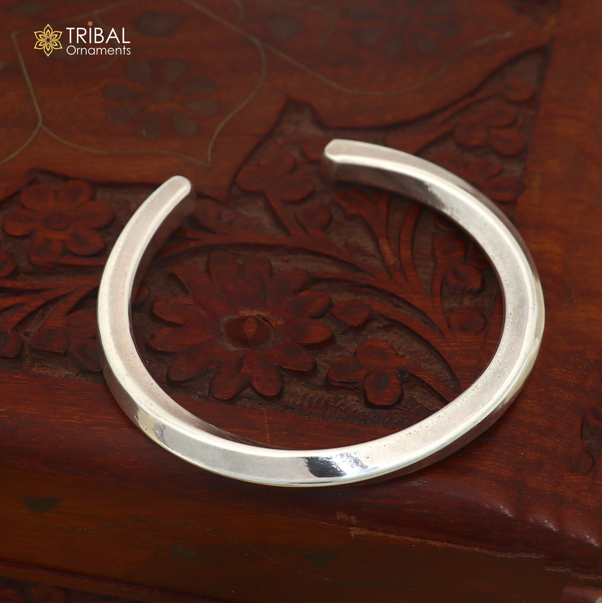 925 pure silver stylish bangle cuff kada men's jewelry cuff262