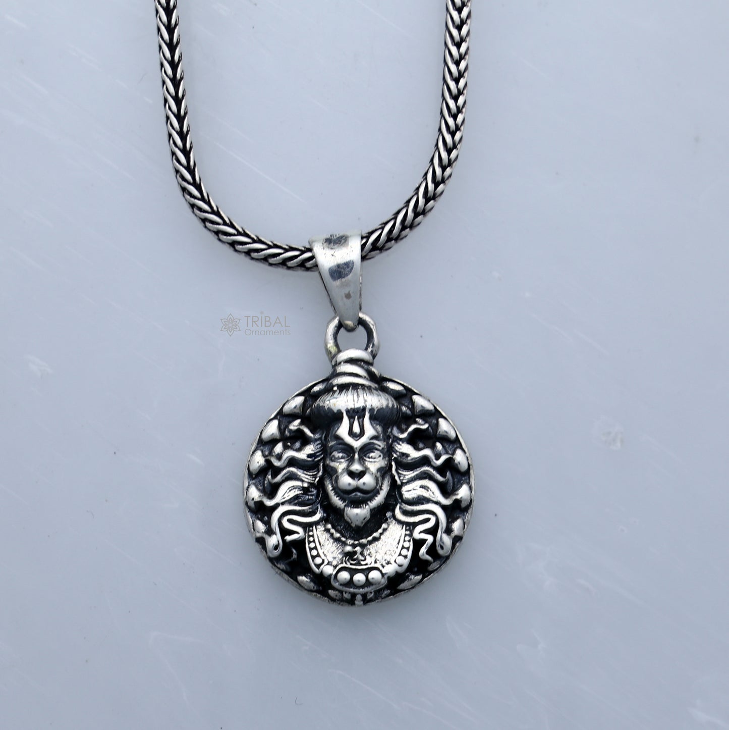 925 Sterling silver handmade  lord hanuman ji pendant nsp878