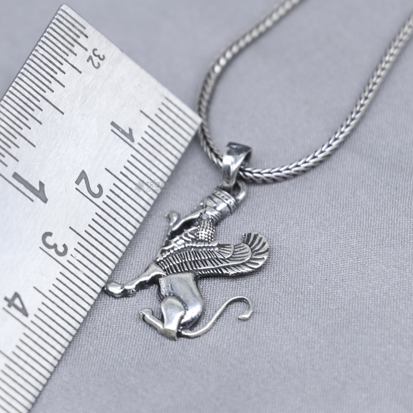 925 Sterling silver handmade  Persian winged sphinex pendant nsp881