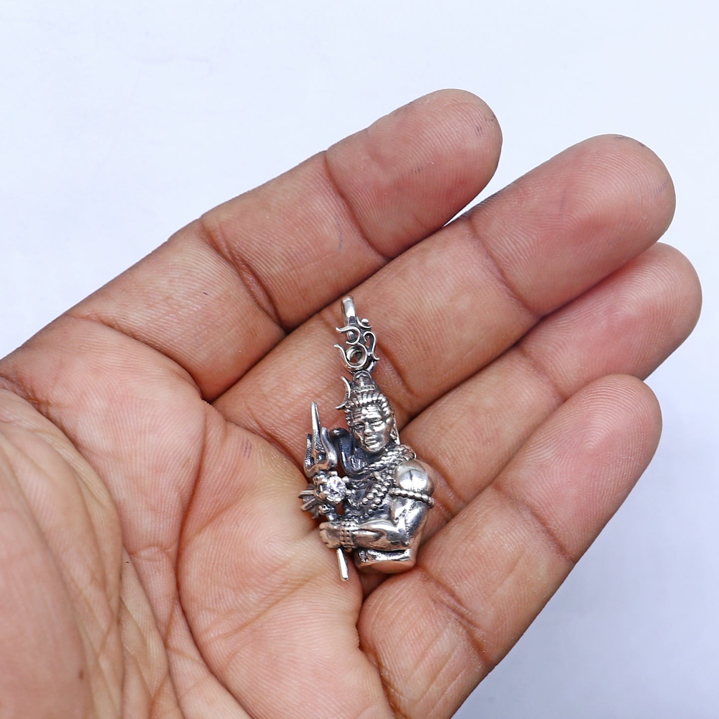 925 Sterling silver handmade lord maha deva pendant,nsp853