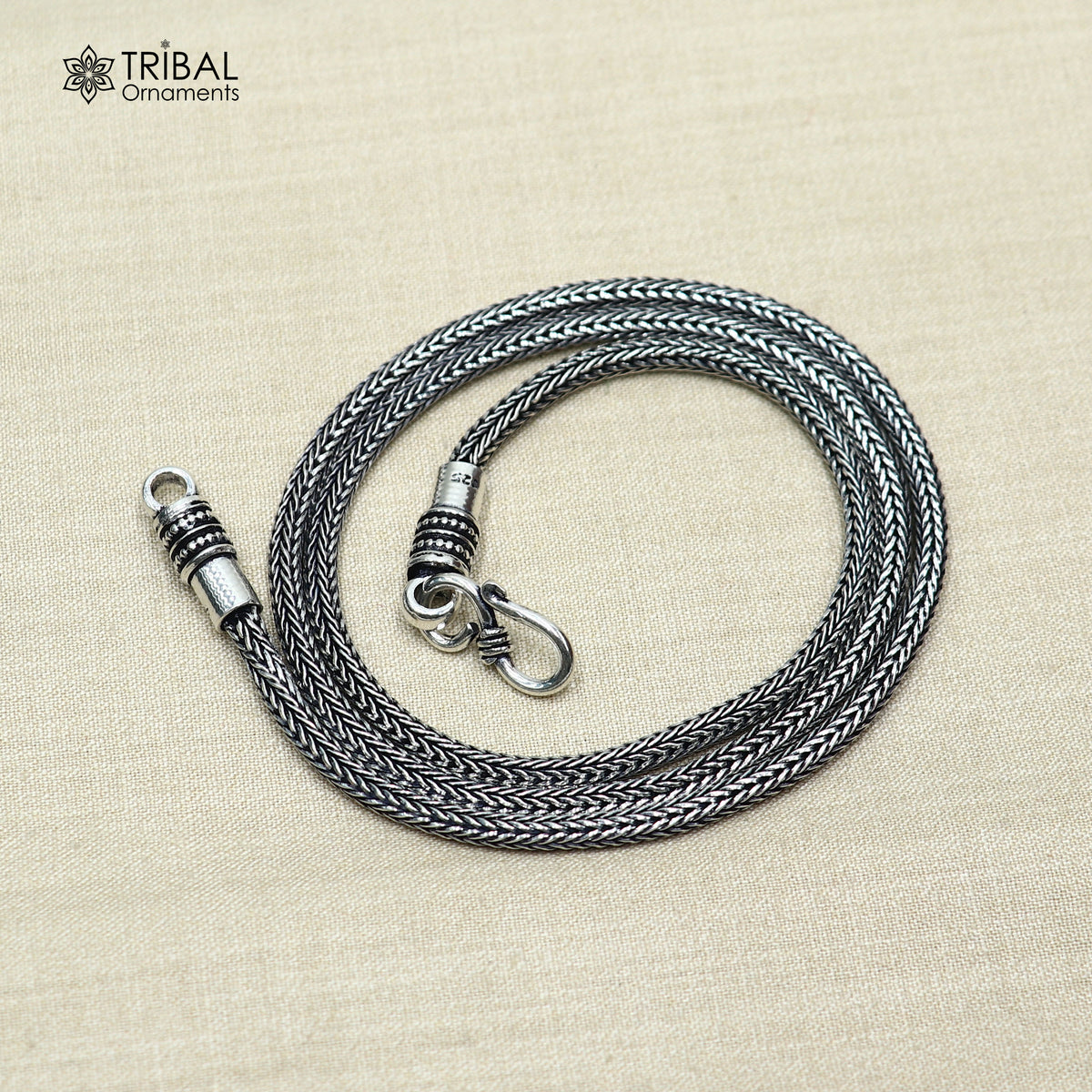 925 sterling silver solid stylish wheat chain necklace best gifting jewelry ch653