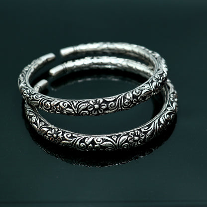 925 sterling silver chitai work customized foot anklet kada ethnic jewelry nsfk132