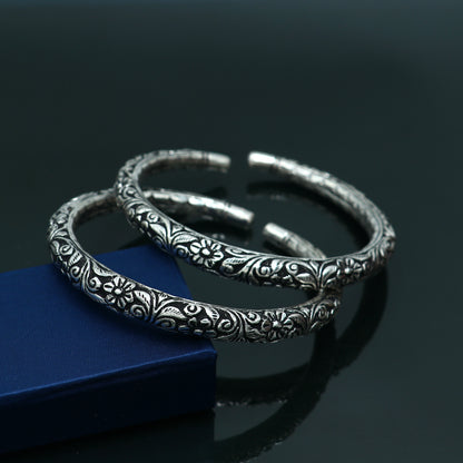925 sterling silver chitai work customized foot anklet kada ethnic jewelry nsfk132