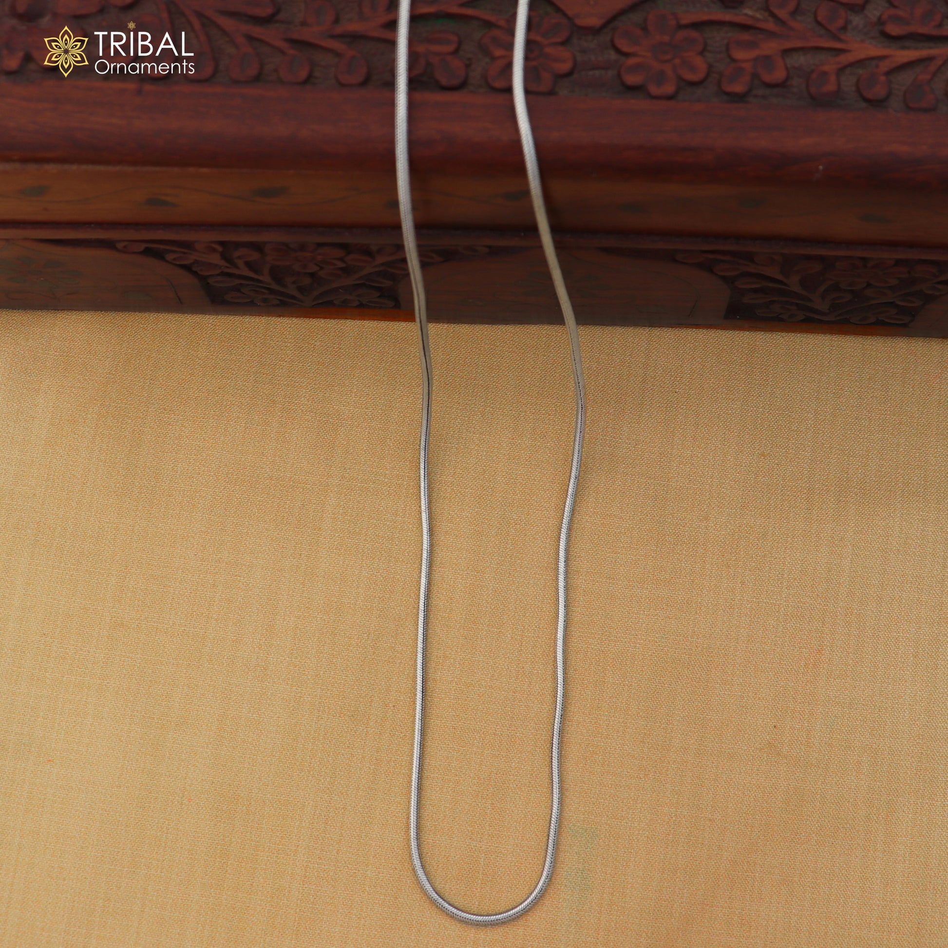 Adjustable 26-40 inch sterling silver snake waist chain with vintage design, belly chain and sari chain by TRIBAL ORNAMENTS