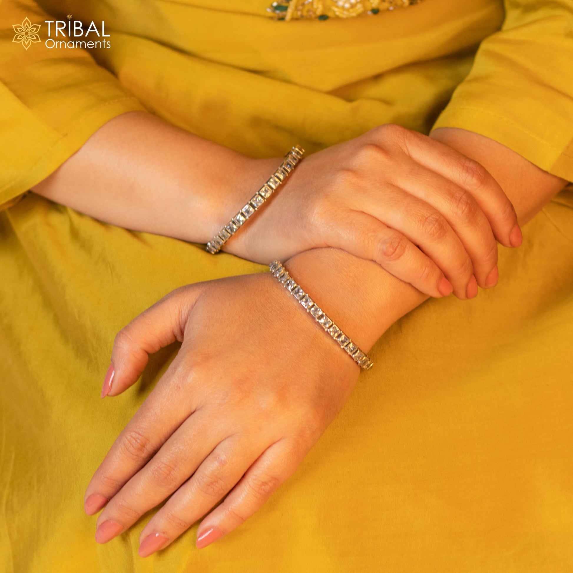 925 sterling silver qubic zircon stone wedding anniversary gifting functional bangle bracelet  vintage tribal jewelry nba434 - TRIBAL ORNAMENTS
