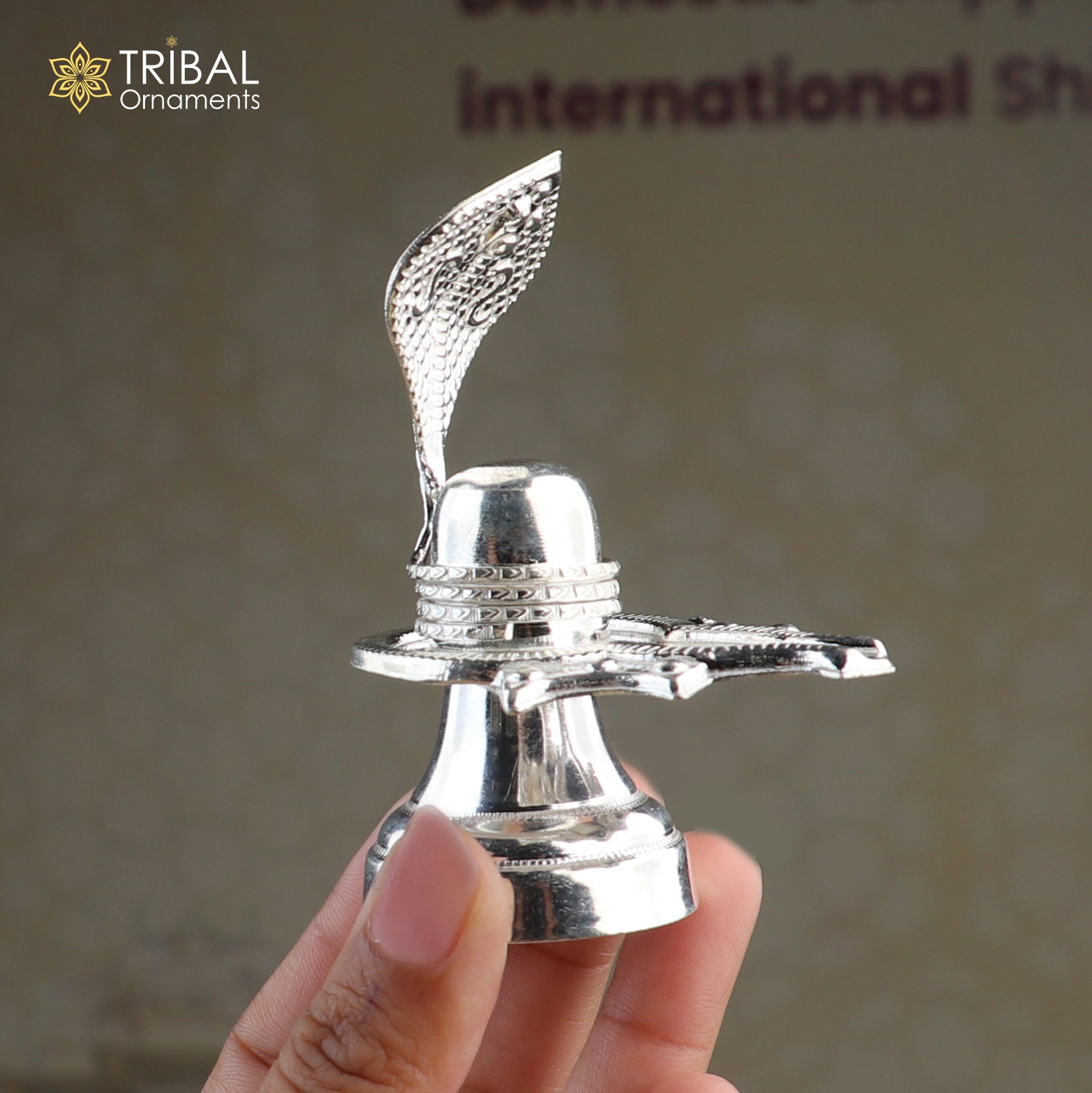 925 sterling silver Lord Shiva Lingam Jalheri for temple puja, traditional Hindu worshipping article by TRIBAL ORNAMENTS