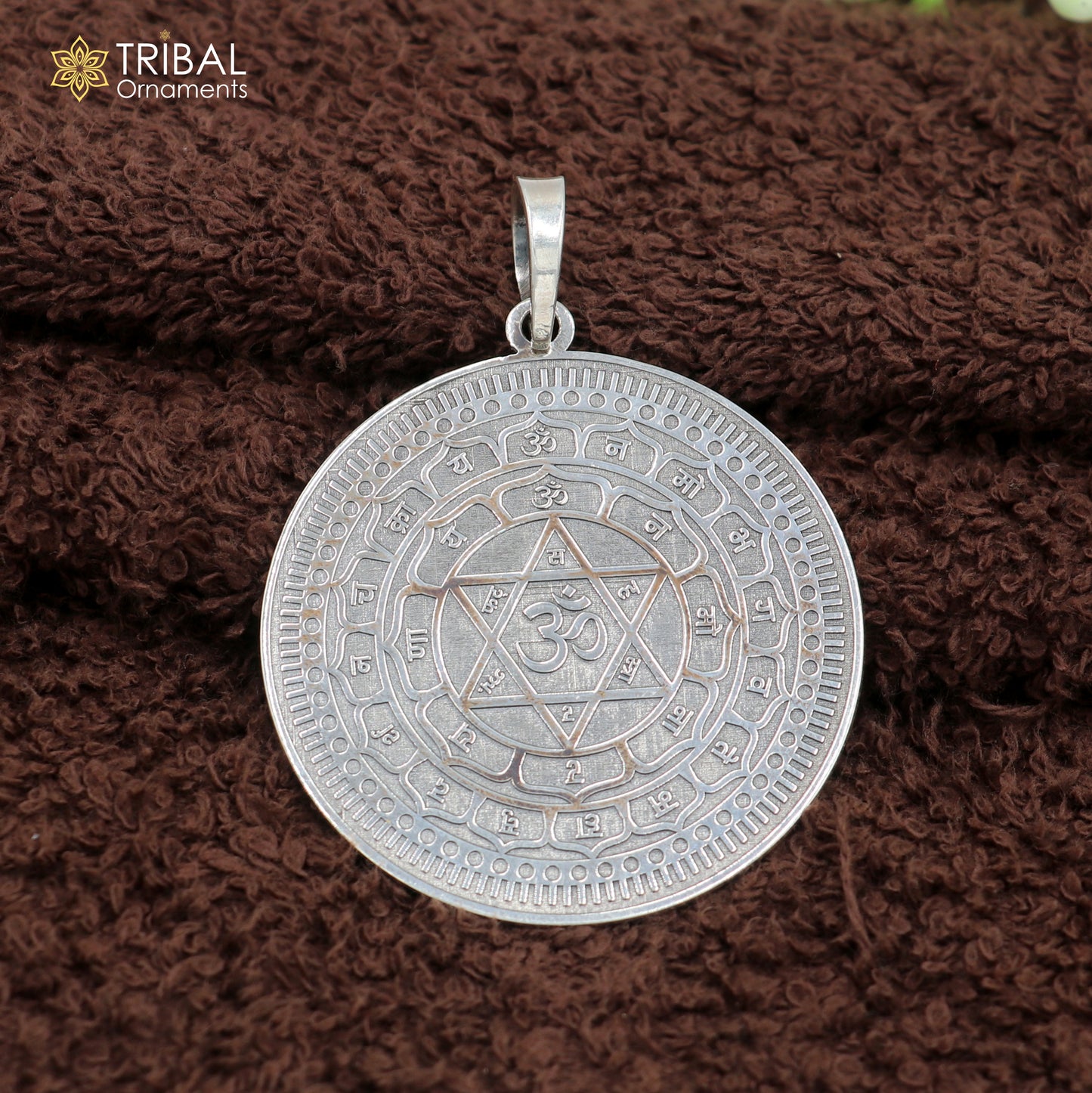 925 Sterling silver Divine Sudarshan chakra Yantram pendant Energetic Kavacham pendant nsp1069