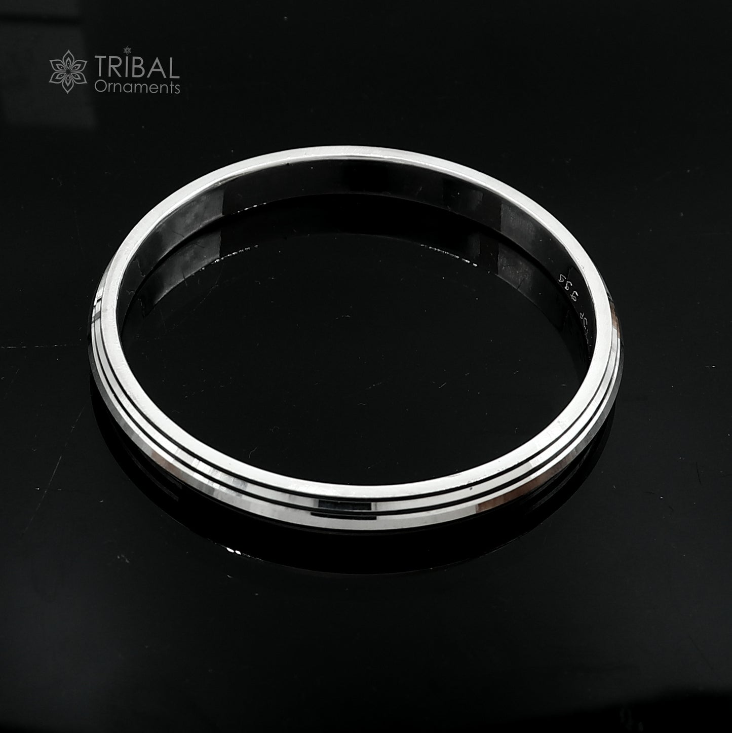 55 gm 999 PURE silver  Punjabi religious shikh kada bangle nsk897