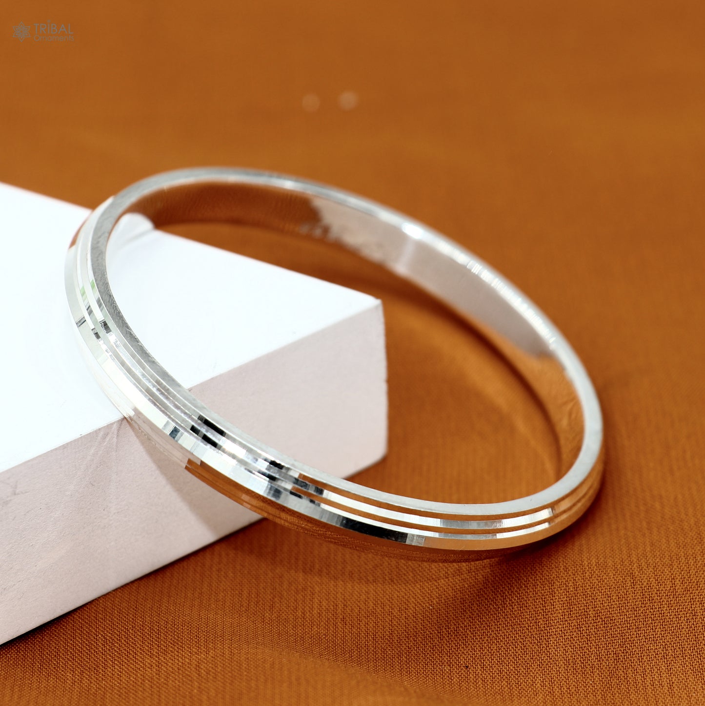 55 gm 999 PURE silver  Punjabi religious shikh kada bangle nsk897