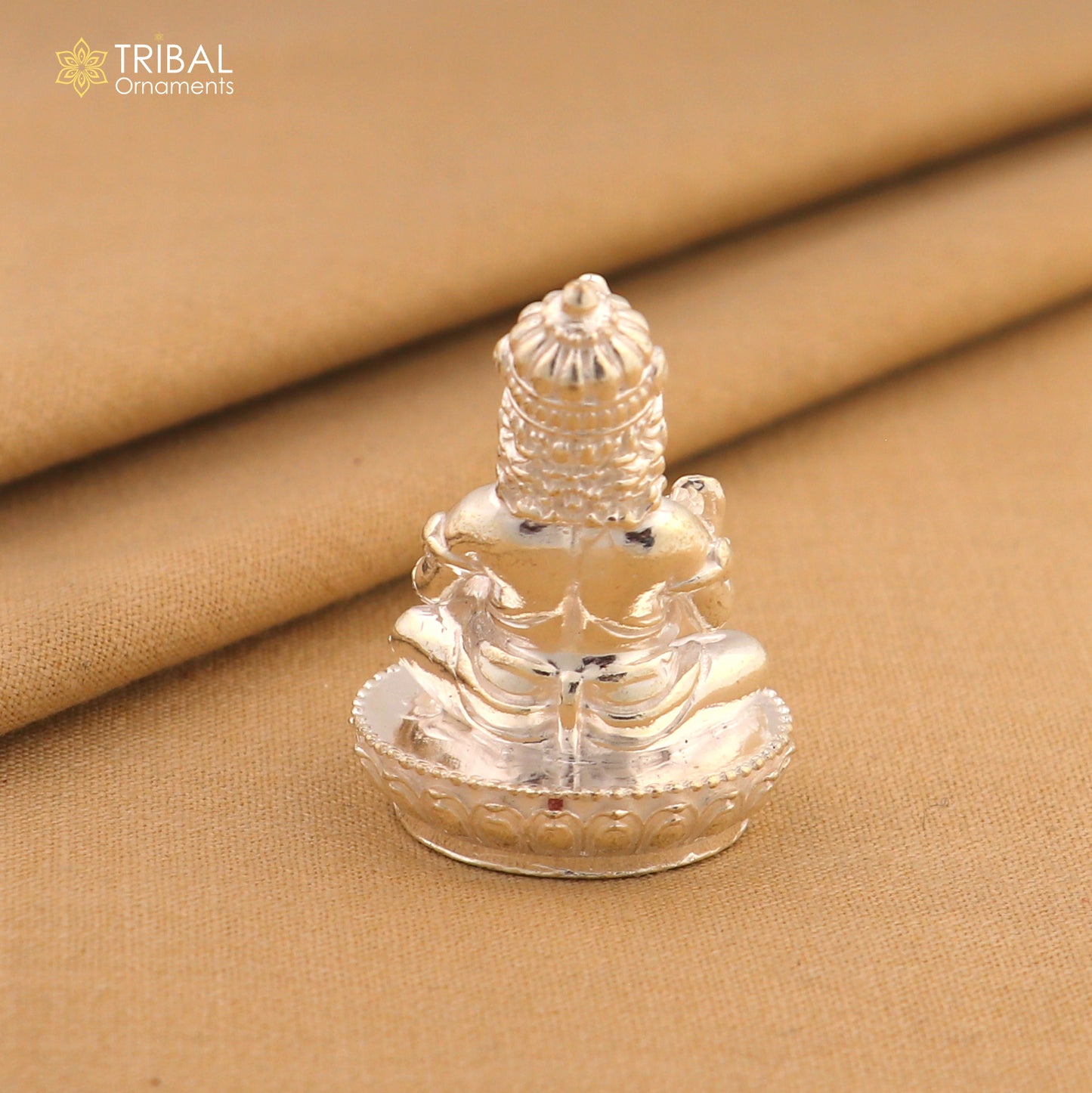925 Sterling silver Kuber Idol Wealth God Murti Statue figurine, puja articles art831