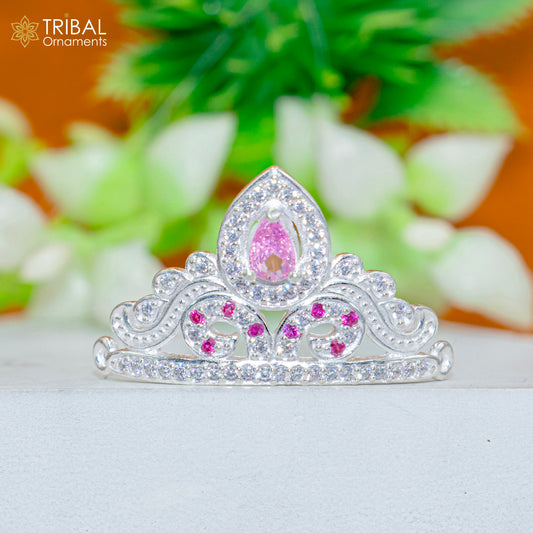 925 sterling silver handmade lord baby Krishna Mukut, amazing Laddu Gopala, crawling Krishna crown head jewelry sm35 - TRIBAL ORNAMENTS