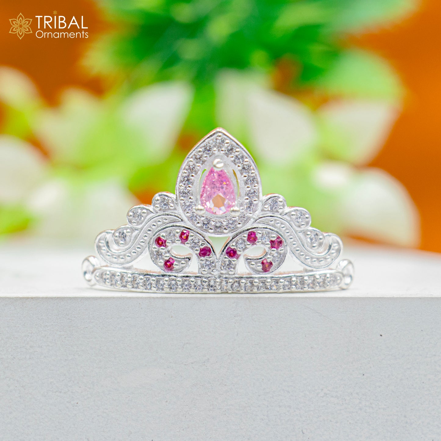 925 sterling silver handmade lord baby Krishna Mukut, amazing Laddu Gopala, crawling Krishna crown head jewelry sm35 - TRIBAL ORNAMENTS
