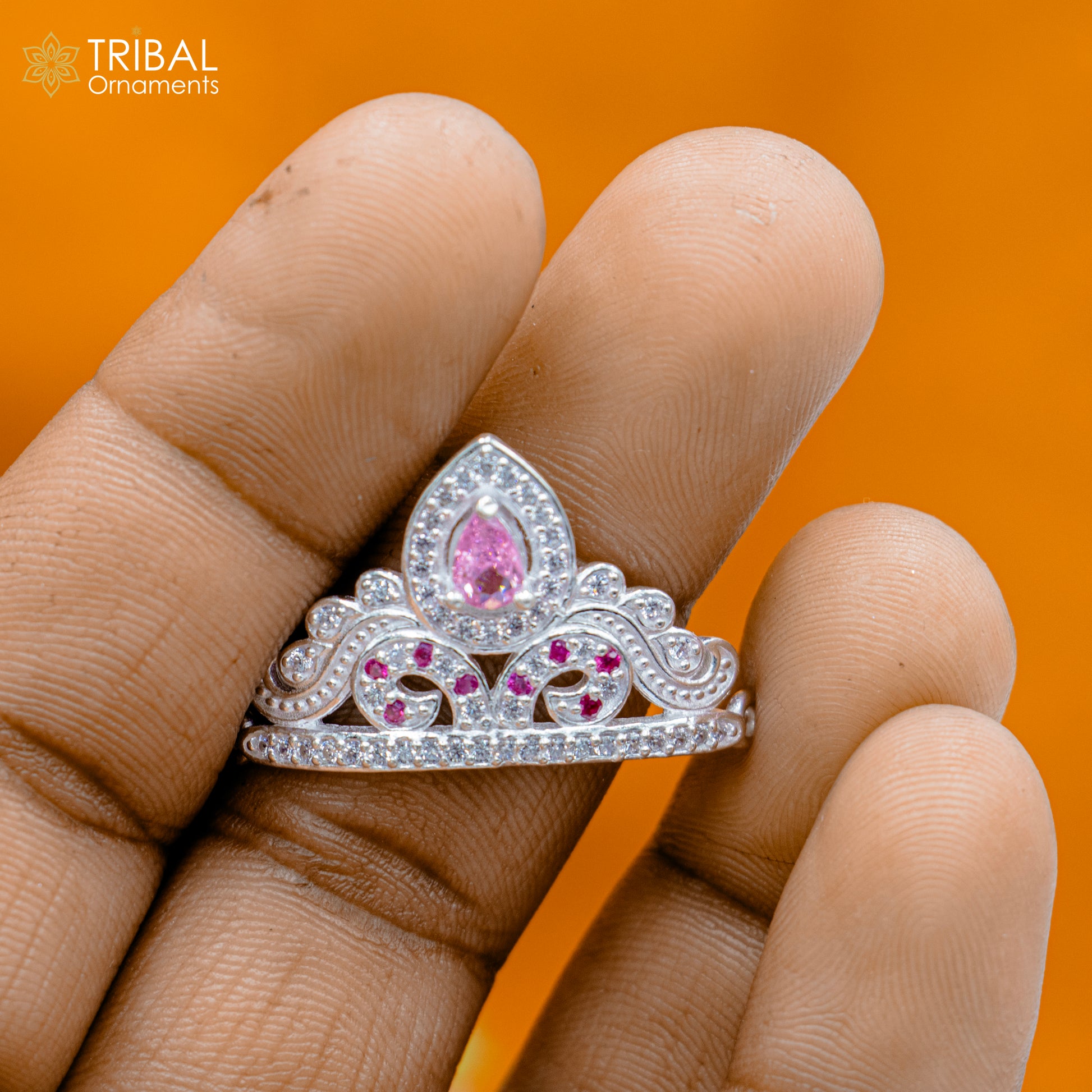 925 sterling silver handmade lord baby Krishna Mukut, amazing Laddu Gopala, crawling Krishna crown head jewelry sm35 - TRIBAL ORNAMENTS