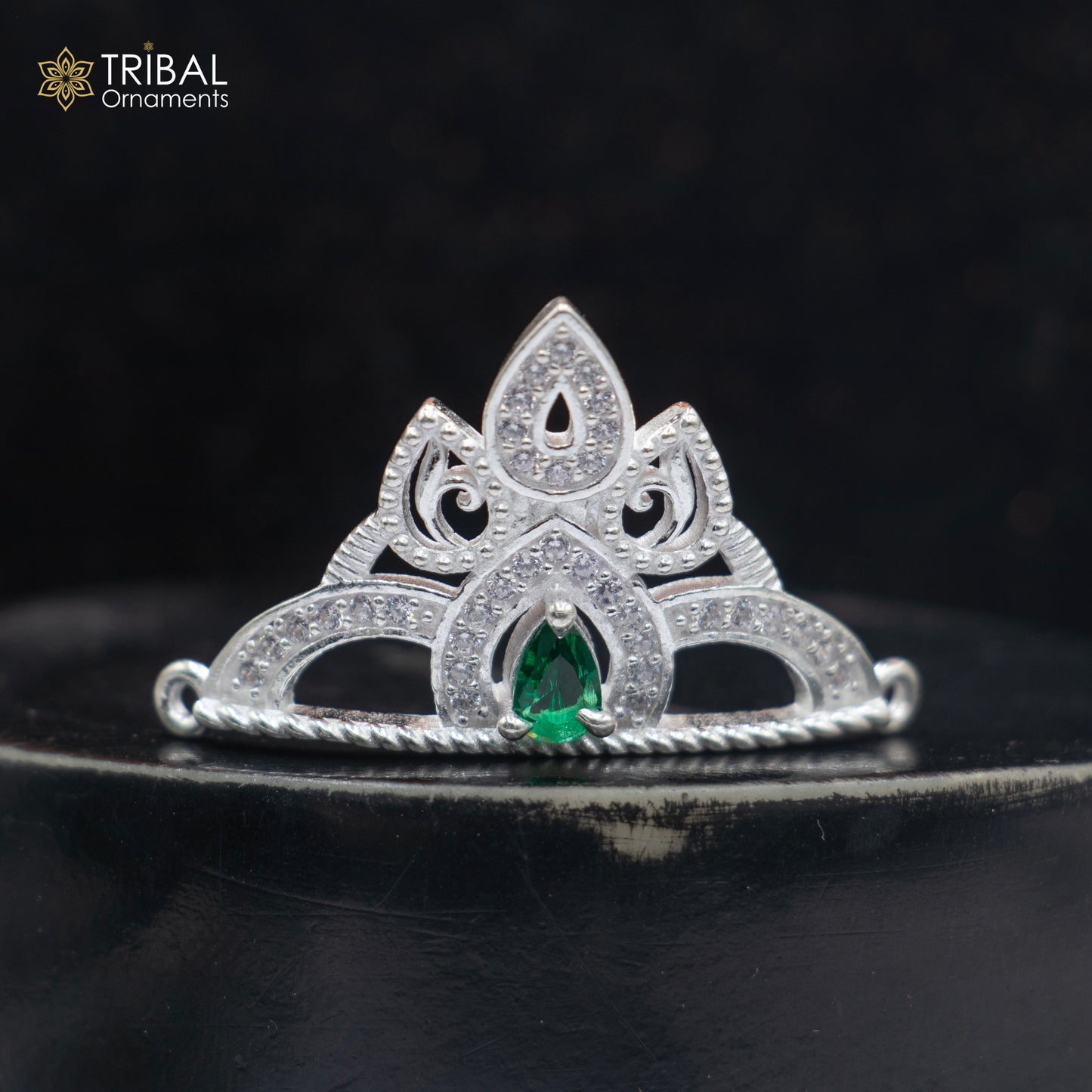925 sterling silver handmade lord baby Krishna Mukut, amazing Laddu Gopala, crawling Krishna crown head jewelry sm36 - TRIBAL ORNAMENTS