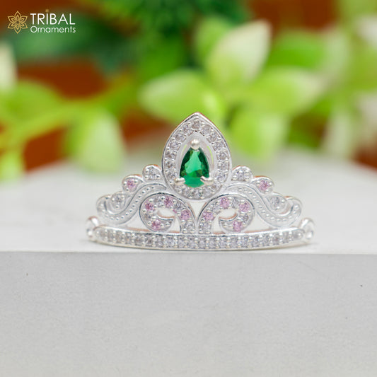 925 sterling silver handmade lord baby Krishna Mukut, amazing Laddu Gopala, crawling Krishna crown head jewelry sm39 - TRIBAL ORNAMENTS