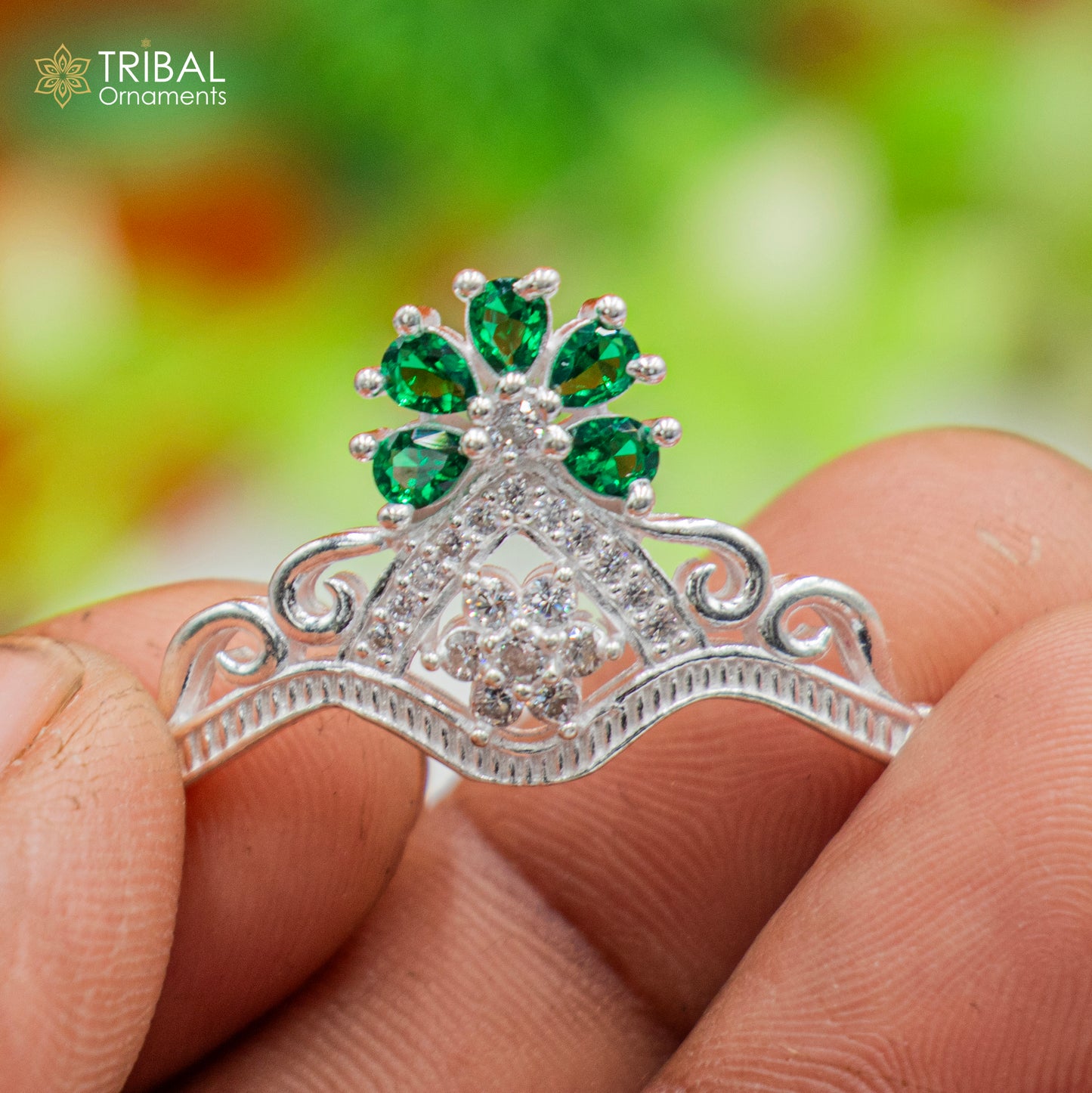 925 sterling silver handmade lord baby Krishna Mukut, amazing Laddu Gopala, crawling Krishna crown head jewelry sm42 - TRIBAL ORNAMENTS