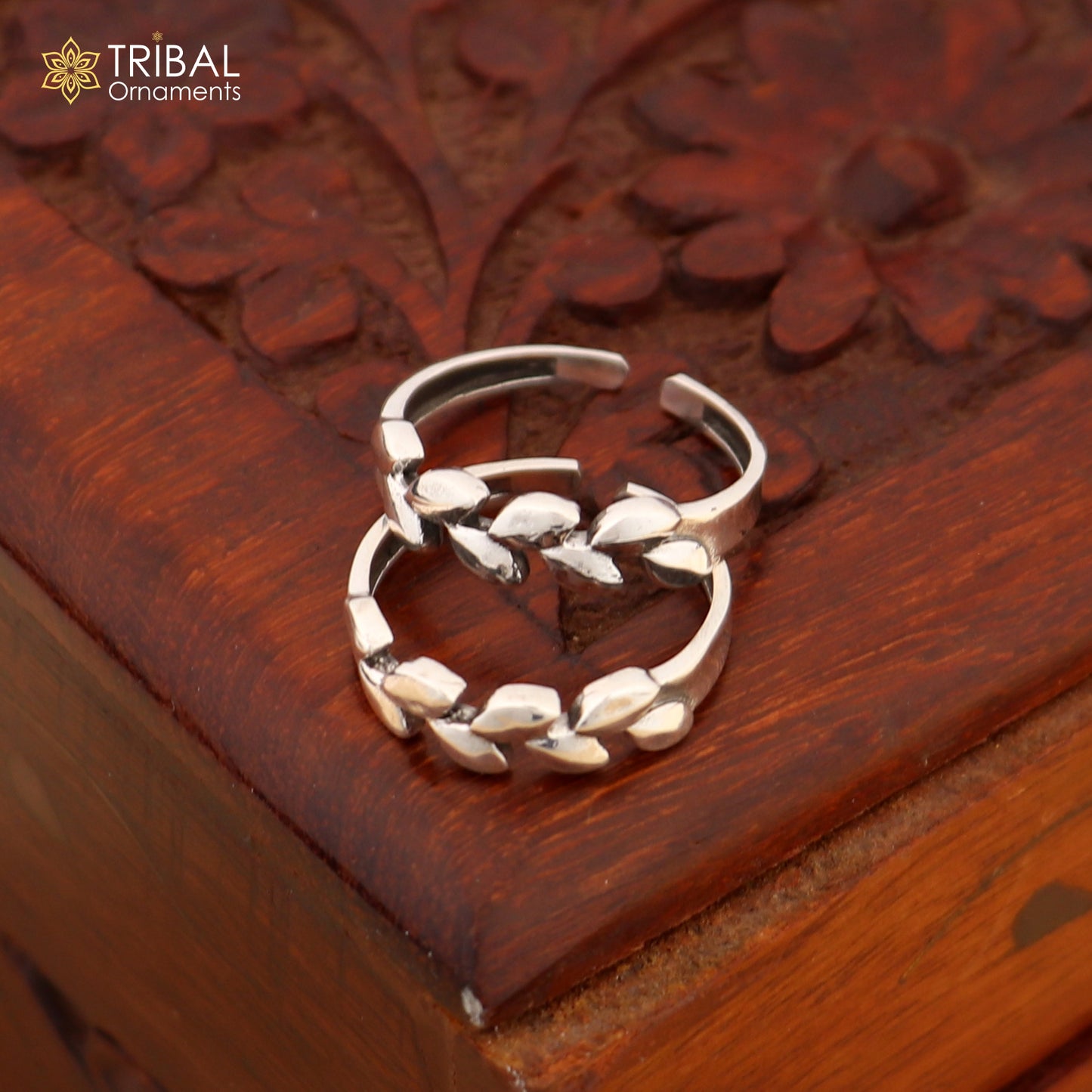 Fabulous flower design 92.5 sterling silver handmade vintage design Adjustable toe ring ethnic tribal belly dance jewelry india YTR03