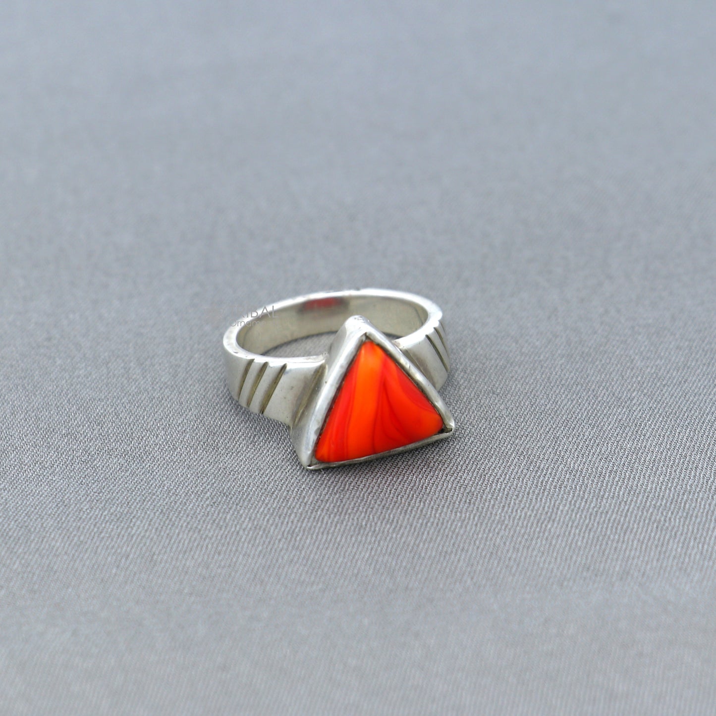 925 sterling silver red fire stone ring Jewelry sr716