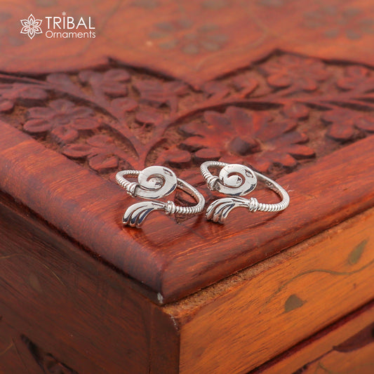 925 sterling silver uniquely handcrafted unique style antique look toe rings. best brides wedding jewelry ethnic  tribal jewelry ytr18