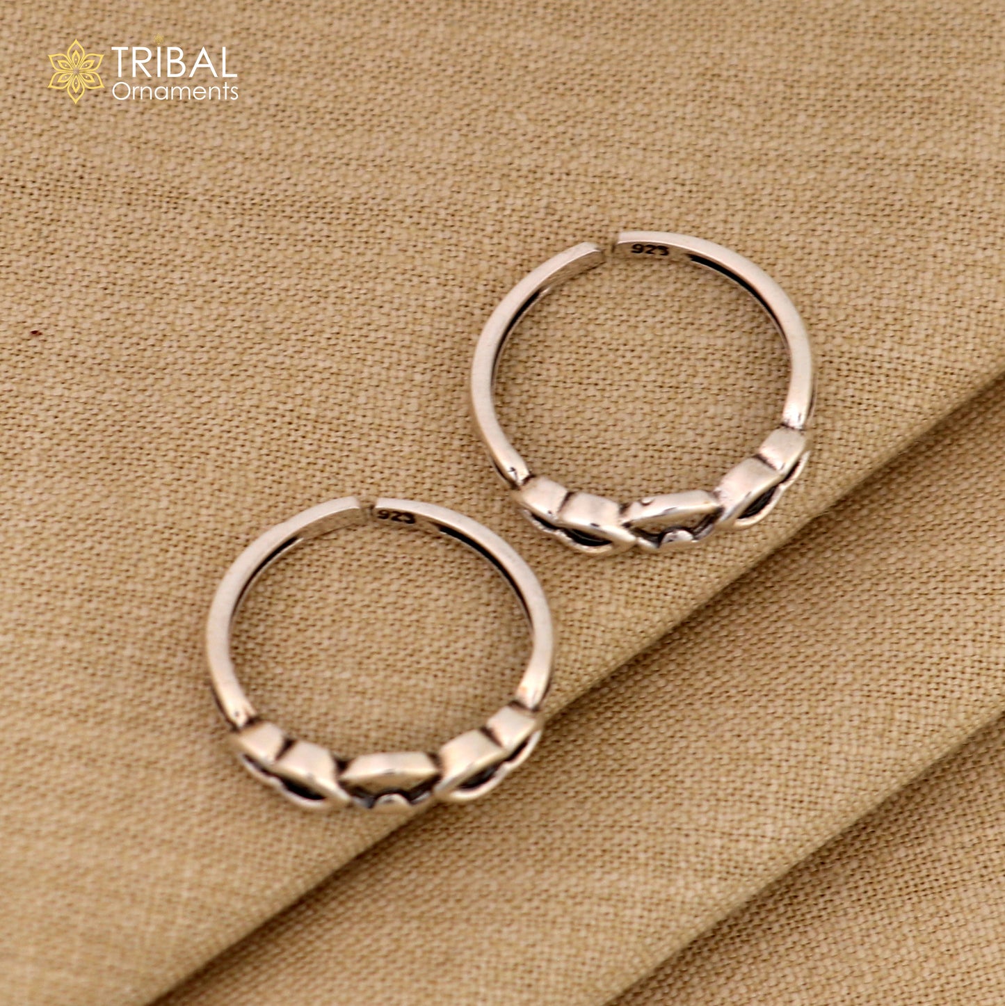 Traditional design 925 sterling silver vintage handmade toe ring belly dance women's jewelry awesome tribal jewelry Rajasthan India ytr24