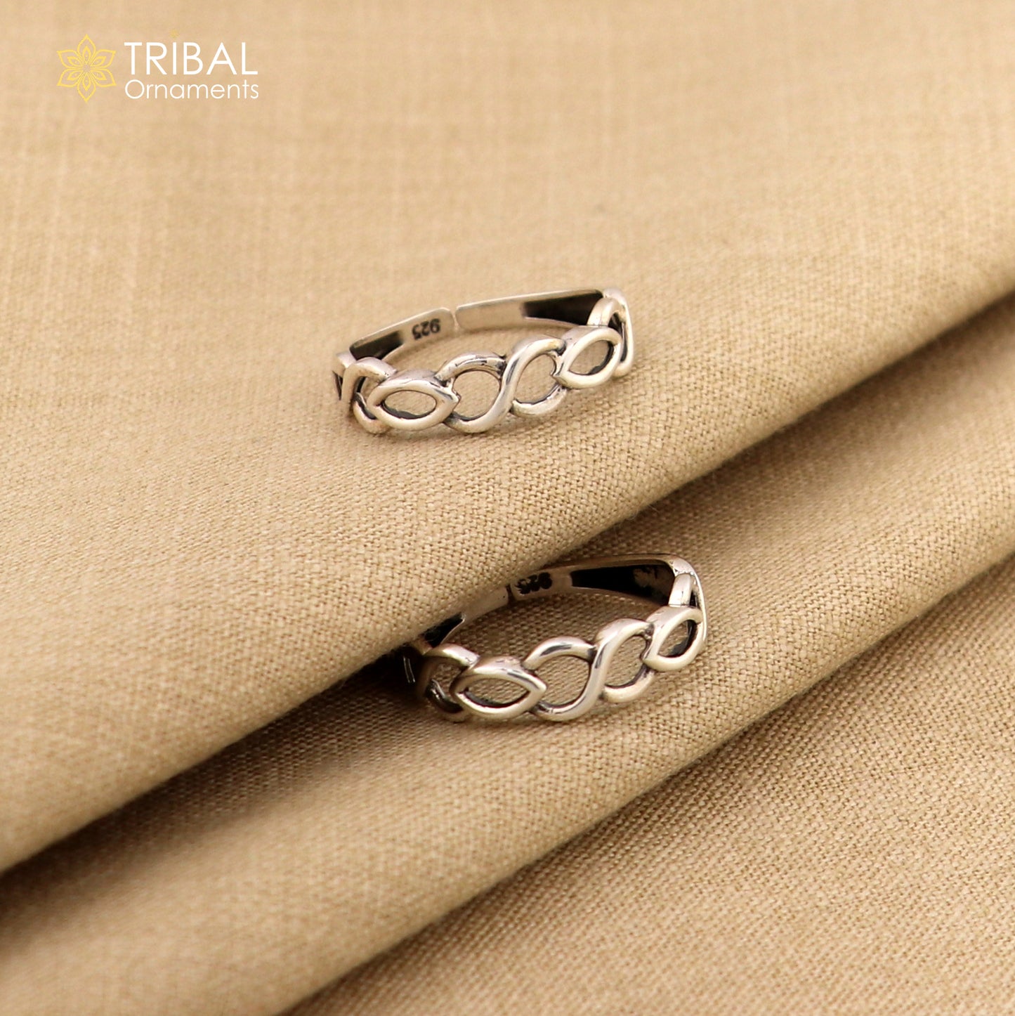 traditional design sterling silver vintage handmade toe ring belly dance women's jewelry awesome tribal jewelry rajasthan India ytr23