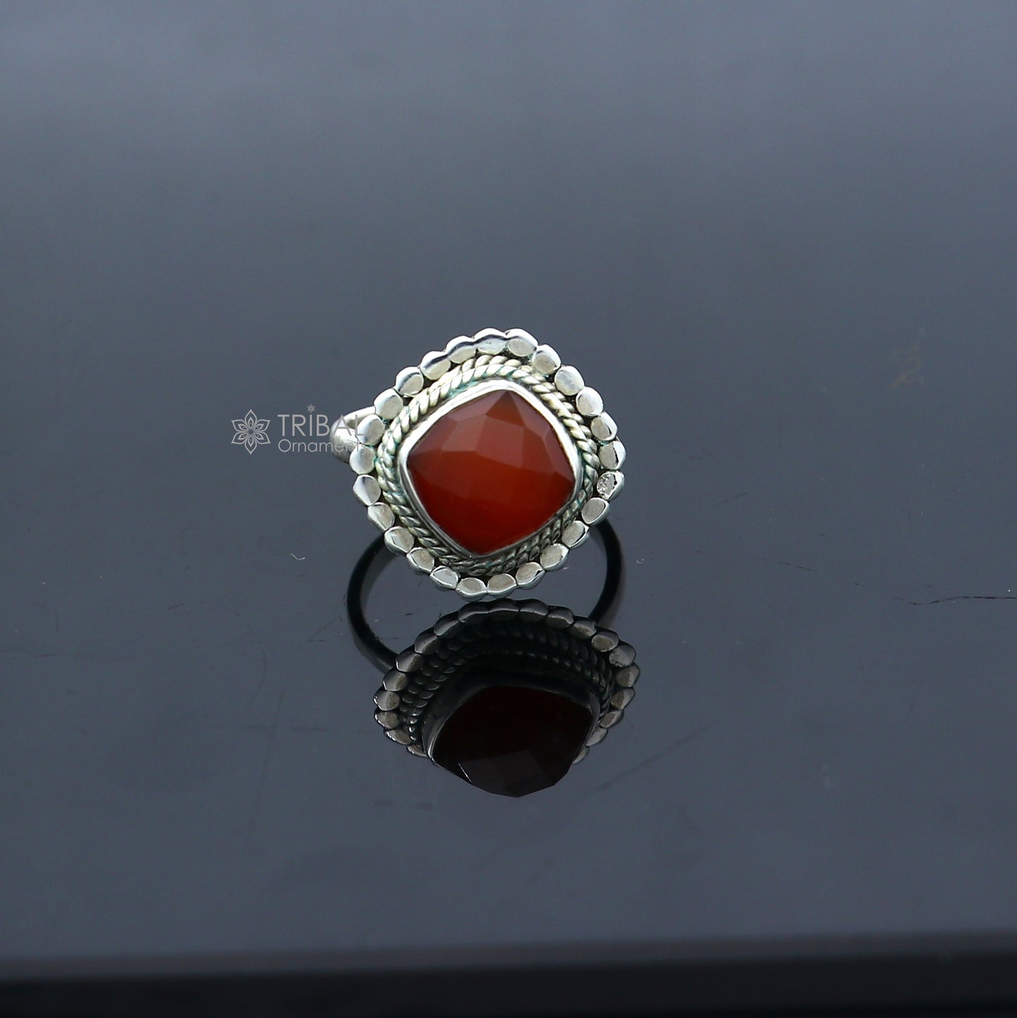 925 sterling silver carnelian ring Jewelry sr722