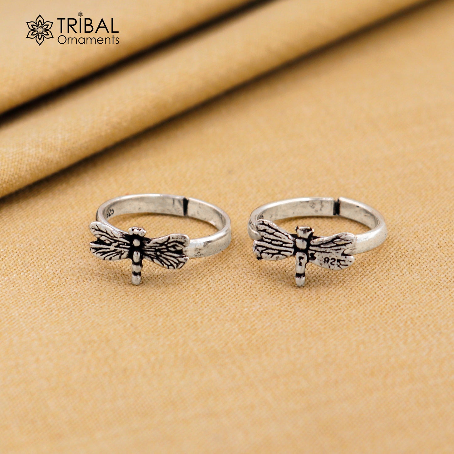 925 sterling silver handmade fabulous butterfly design toe ring band tribal belly dance vintage style ethnic jewelry ytr39