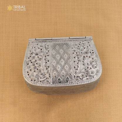 925 Sterling silver handmade hand bag/ purse /shoulder bag/Women Clutches bag003