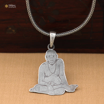 925 sterling silver Shri Swami Samarth Pendant with chain stylish jewelry nsp1133