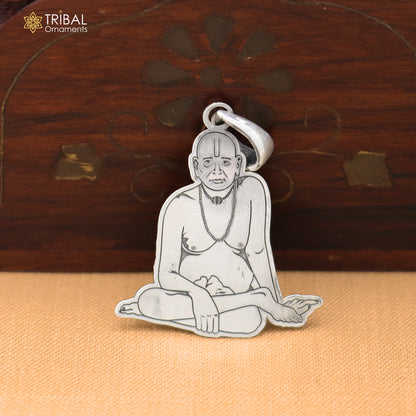 925 sterling silver Shri Swami Samarth Pendant with chain stylish jewelry nsp1133