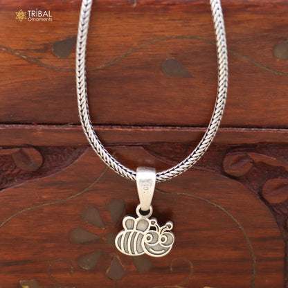 925 sterling silver bee charm Pendant stylish unisex jewelry nsp1136