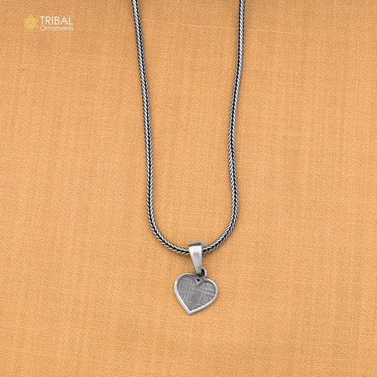 925 sterling silver heart design Pendant stylish unisex  jewelry nsp1137