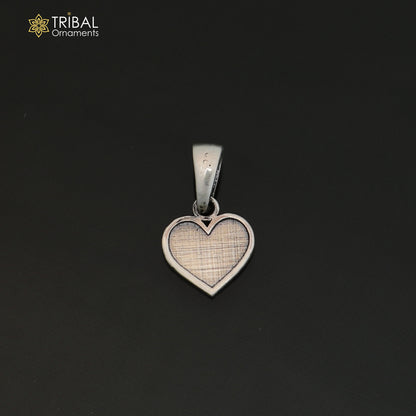925 sterling silver heart design Pendant stylish unisex  jewelry nsp1137