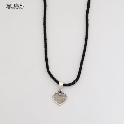 925 sterling silver heart design Pendant stylish unisex  jewelry nsp1137
