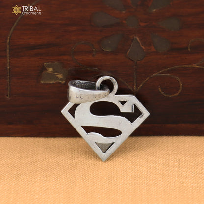 925 sterling silver superman Pendant stylish unisex jewelry nsp1138