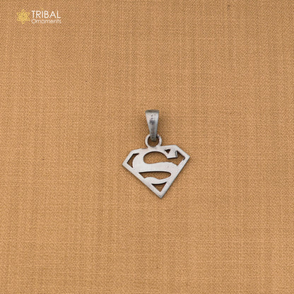 925 sterling silver superman Pendant stylish unisex jewelry nsp1138
