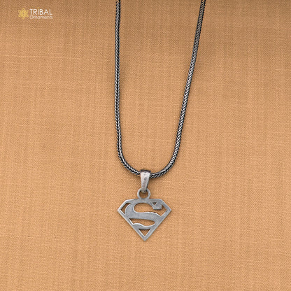 925 sterling silver superman Pendant stylish unisex jewelry nsp1138