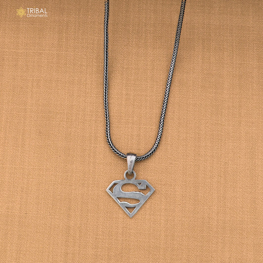 925 sterling silver superman Pendant stylish unisex jewelry nsp1138