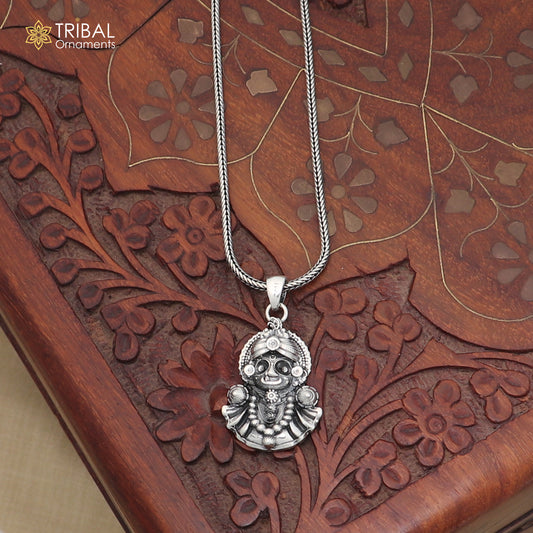 925 sterling silver Idol Shree Jagannath  Pendant stylish unisex jewelry nsp1139