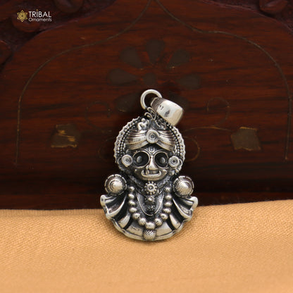 925 sterling silver Idol Shree Jagannath  Pendant stylish unisex jewelry nsp1139
