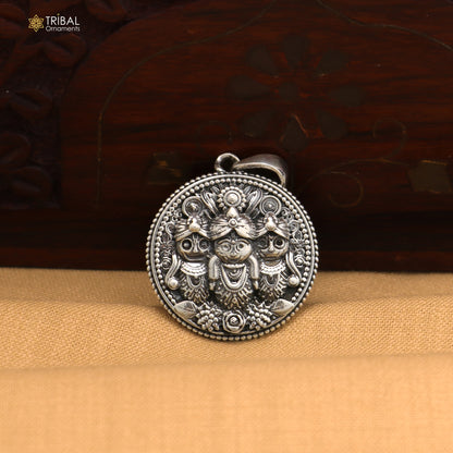 925 sterling silver Idol Shree Jagannath Pendant with chain stylish unisex jewelry nsp1140