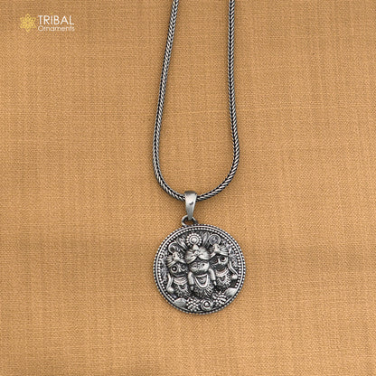 925 sterling silver Idol Shree Jagannath Pendant with chain stylish unisex jewelry nsp1140
