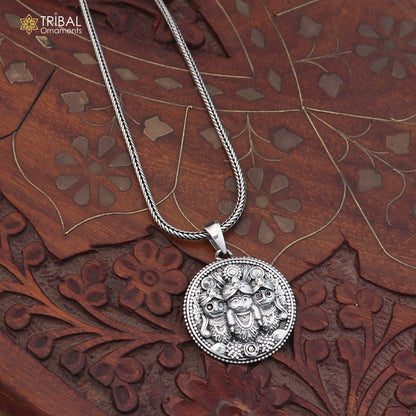 925 sterling silver Idol Shree Jagannath Pendant with chain stylish unisex jewelry nsp1140
