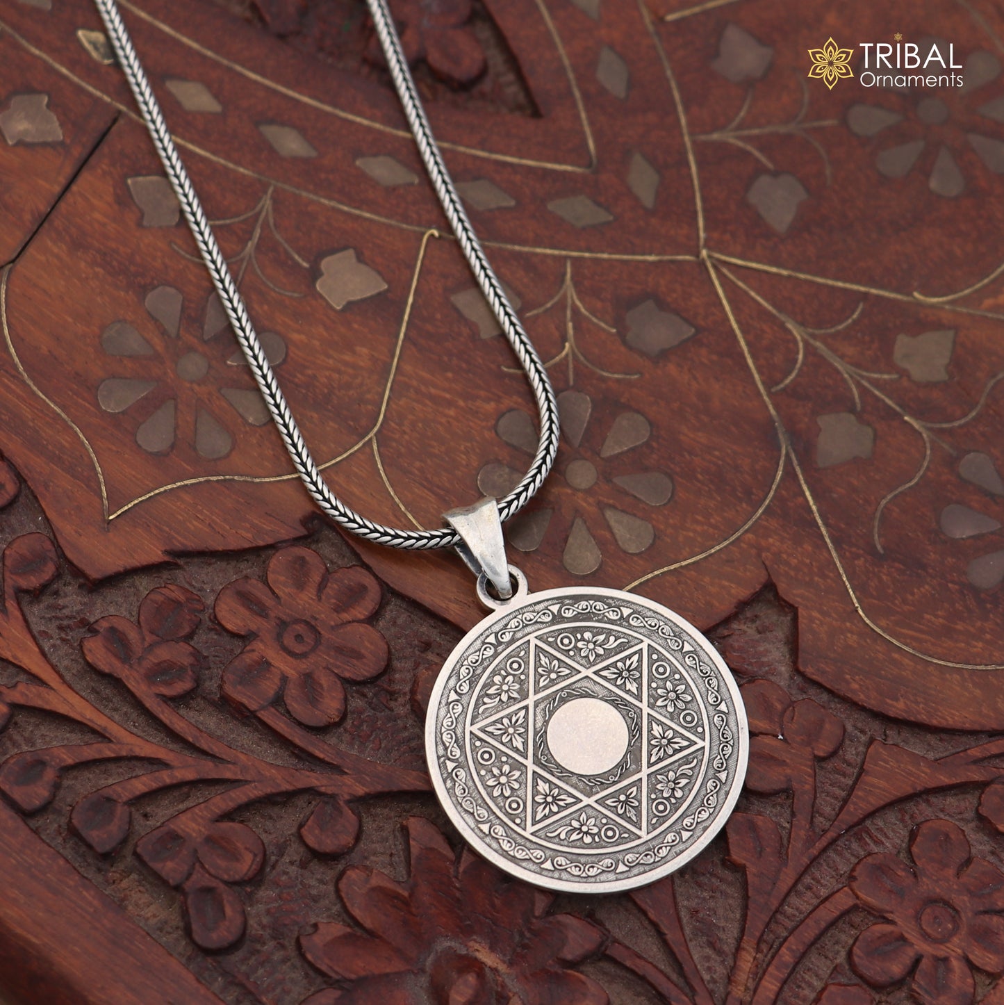925 sterling silver star design Pendant with chain stylish unisex jewelry nsp1142
