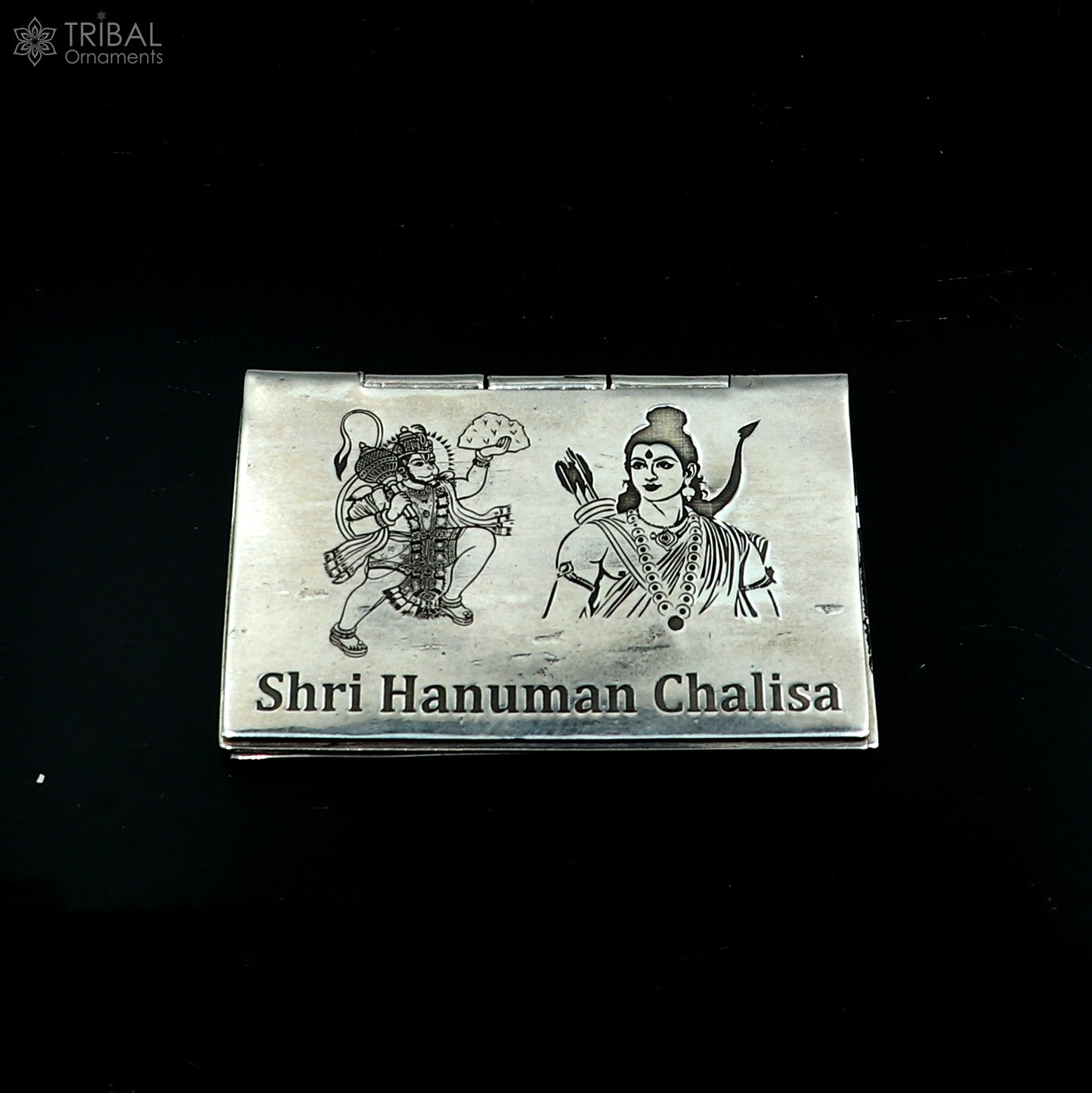 Premium 925 Sterling Silver Shree Hanuman Chalisa Mini Book in English/Hinglish – Puja Article | SU880