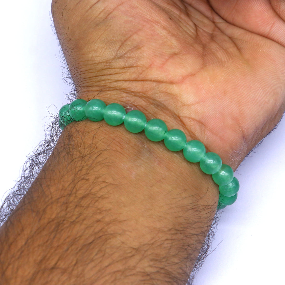 Green Aventurine Natural stone bracelet Embrace Luck and Prosperity stnbr102 - TRIBAL ORNAMENTS