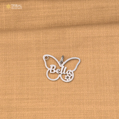 925 sterling silver butterfly design pendant with chain stylish unisex jewelry nsp1159