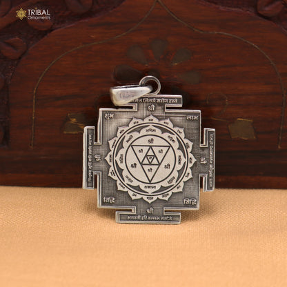 925 sterling silver Kanak dhara yantra unisex pendant nsp1175