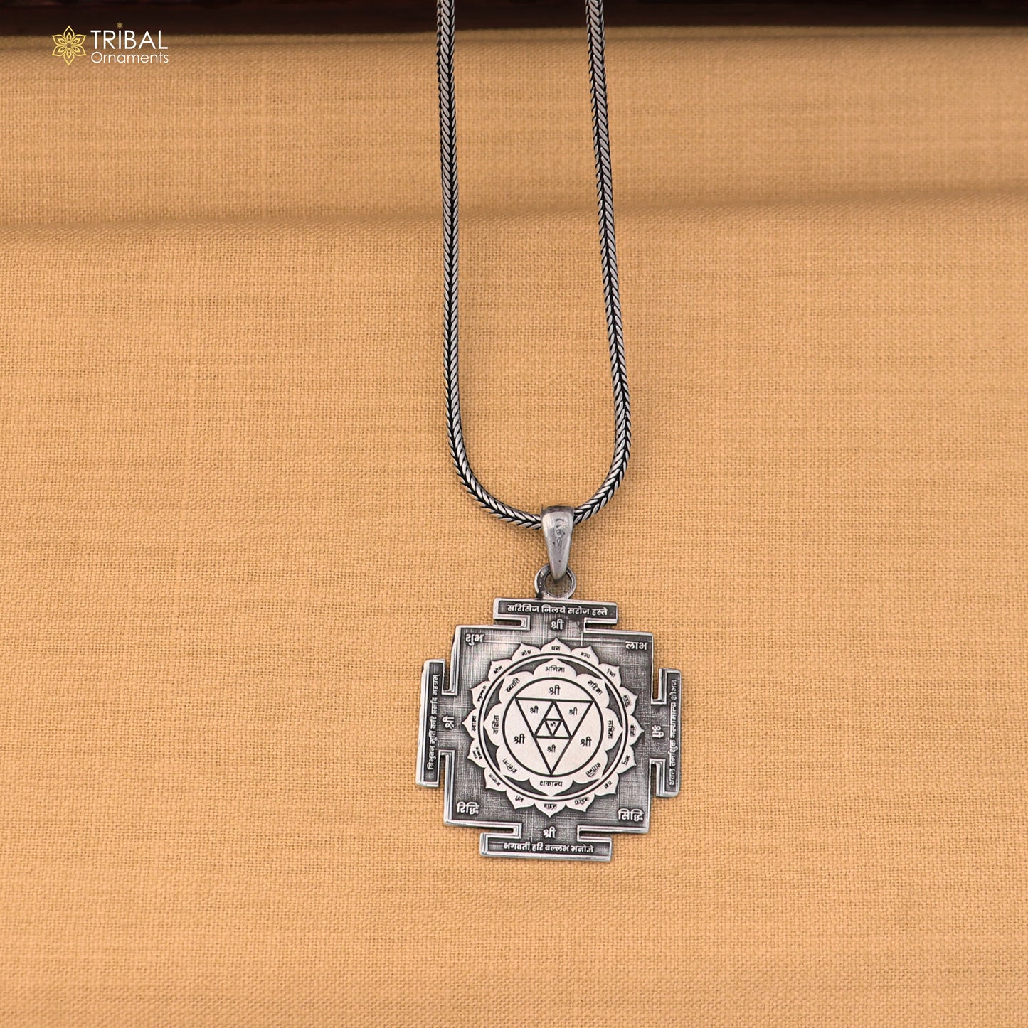 925 sterling silver Kanak dhara yantra unisex pendant nsp1175